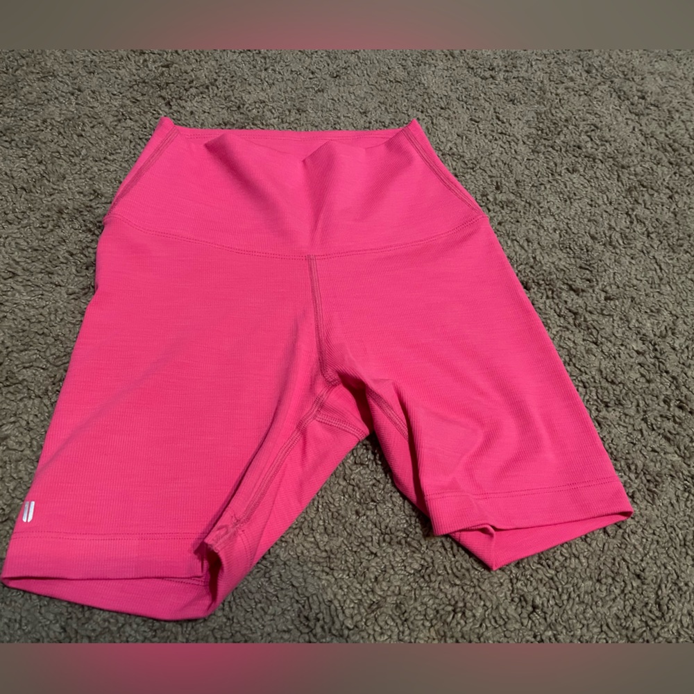 Nobull shorts. Neon pink ribbed shorts. Women’s xs